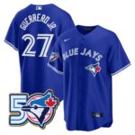 Vladimir Guerrero Jr. #27 Toronto Blue Jays 50th Season  Limited Jersey Stitched Royal