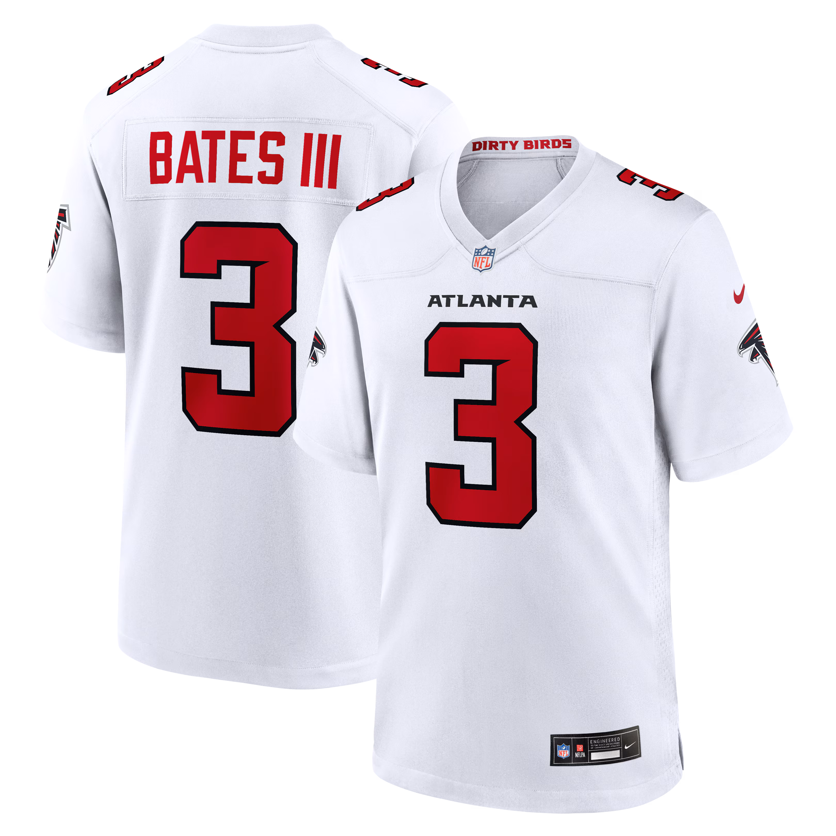Atlanta Falcons Jessie Bates III #3 White Game Jersey