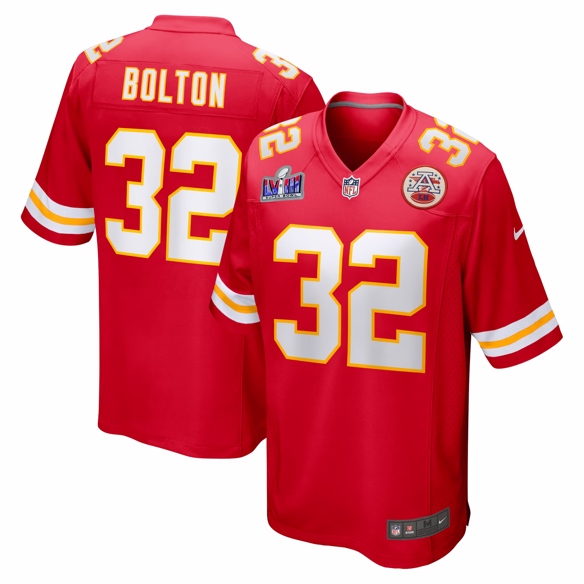 Nick Bolton Kansas City Chiefs  2023 Super Bowl LVIII Game Jersey - Red