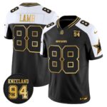 Dallas Cowboys 94 Marshawn Kneeland Memorial Patch Gold Vapor Limited Jersey - All Stitched