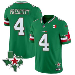Dak Prescott # 4 2025 Dallas Cowboys Mexico Vapor Limited Jersey - All Stitched