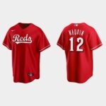Men's Cincinnati Reds #12 Tyler Naquin Scarlet Jersey