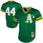 Athletics Reggie Jackson #9 Mitchell & Ness Green Authentic Batting Practice Jersey