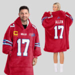 Adult Mafia J.A 17 Buffalo Football Unisex Blanket Hoodie