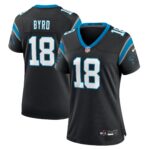 Damiere Byrd Carolina Panthers  Women's Team Game Jersey - Black
