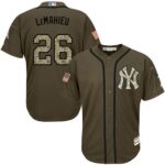 Men's New York Yankees #26 DJ LeMahieu Green Salute to Service by Majestic Jersey