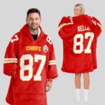 Adult T.K 87 Kansas City Football Unisex Blanket Hoodie