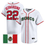 Brennan Bernardino #22 Mexico Baseball 2026 World Baseball Classic Home Stadium Jersey - White