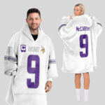Adult Captain 9 Minnesota Football Unisex Blanket Hoodie