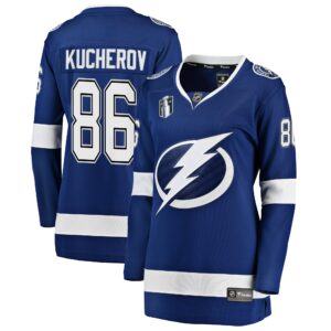 Nikita Kucherov Tampa Bay Lightning Women's Home 2022 Stanley Cup Final Breakaway Player Jersey - Blue