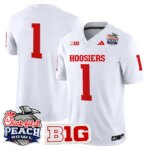 Team #1 Ndiana Hoosiers IH 2026 Peach Bowl Vapor Limited Jersey - All Stitched