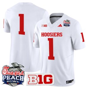 Team #1 Ndiana Hoosiers IH 2026 Peach Bowl Vapor Limited Jersey - All Stitched