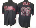 Philadelphia Phillies #26 Chase Utley Black Fashion Stitched Jersey