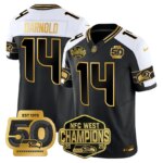Sam Darnold #14  Seattle Seahawks SEA 2026 NFC West Champions Limited Jersey - 50th Season Patch - All Stitched