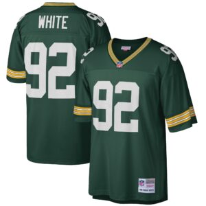 Reggie White Green Bay Packers  Big & Tall 1996 Retired Player Replica Jersey - Green