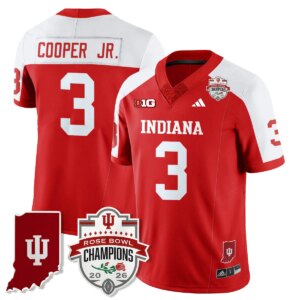 Omar Cooper Jr. #3 Ndiana Hoosiers Indiana H Vapor Limited Football Jersey - Rose Bowl Champions - All Stitched