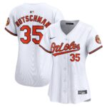 Women's Baltimore Orioles Adley Rutschman #35 White Home Limited Player Jersey