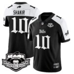 Khalil Shakir #10 Buffalo Bills BUF Gothic Vapor Limited Jersey - Farewell Highmark Patch - All Stitched