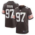 Tommy Togiai Cleveland Browns  Game Jersey -  Brown