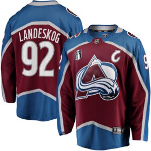 Gabriel Landeskog Colorado Avalanche Home 2022 Stanley Cup Final Breakaway Player Jersey - Burgundy