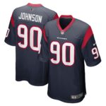Jaleel Johnson Houston Texans  Player Game Jersey - Navy
