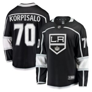 Joonas Korpisalo Los Angeles Kings Home Breakaway Jersey - Black