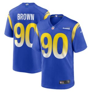 Earnest Brown IV Los Angeles Rams Team Game Jersey -  Royal