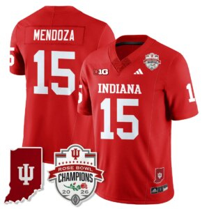 Fernando Mendoza #15 Ndiana Hoosiers Indiana H Vapor Limited Football Jersey - Rose Bowl Champions - All Stitched