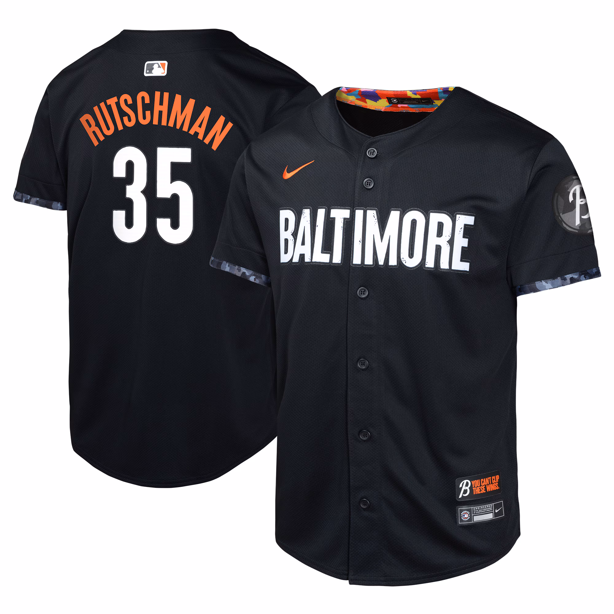 Youth Baltimore Orioles Adley Rutschman #35 Black City Connect Limited Player Jersey