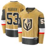 Teddy Blueger Vegas Golden Knights Home Breakaway Jersey - Gold