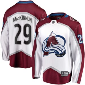 Nathan MacKinnon Colorado Avalanche Away Premier Breakaway Player Jersey - White