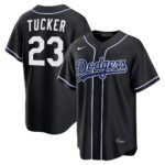 Kyle Tucker #23 Los Angeles Dodgers Fashion Replica Out Jersey - Black