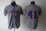 Mitchell And Ness 1969 New York Mets #41 Tom Seaver Grey Stitched Jersey