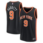 RJ Barrett New York Knicks  Youth 2022/23 Fastbreak Jersey - City Edition - Black