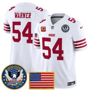 Fred Warner #54 San Francisco 49ers United States 250th Anniversary Patch Vapor Limited Jersey - All Stitched
