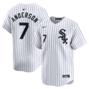 Men's Chicago White Sox Tim Anderson  White Home Limited Player Jersey