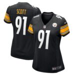 Delontae Scott Pittsburgh Steelers  Women's Game Player Jersey - Black