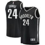 Cam Thomas Brooklyn Nets  2021/22 Fast Break Replica Jersey - Icon Edition - Black