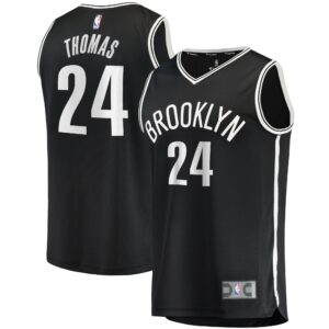 Cam Thomas Brooklyn Nets  2021/22 Fast Break Replica Jersey - Icon Edition - Black
