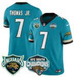 Brian Thomas Jr. #7 Jacksonville Jaguars JAX AFC South Division Champions Vapor Limited Throwback Jersey - All Stitched