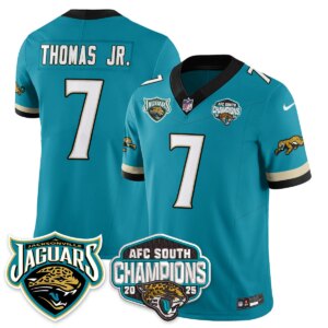 Brian Thomas Jr. #7 Jacksonville Jaguars JAX AFC South Division Champions Vapor Limited Throwback Jersey - All Stitched