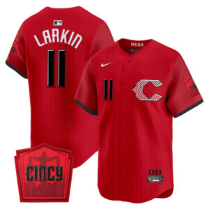 Barry Larkin #11 Cincinnati Reds 2026 City Connect Vapor Premier Limited Jersey - All Stitched