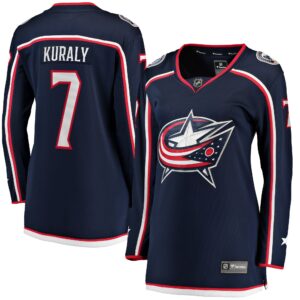 Sean Kuraly Columbus Blue Jackets Women's Home Breakaway Player Jersey - Navy