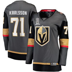 William Karlsson Vegas Golden Knights Women's 2023 Stanley Cup Champions Alternate Breakaway Player Jersey - Black