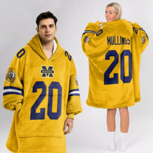 Adult 20 Michigan Football Unisex Blanket Hoodie