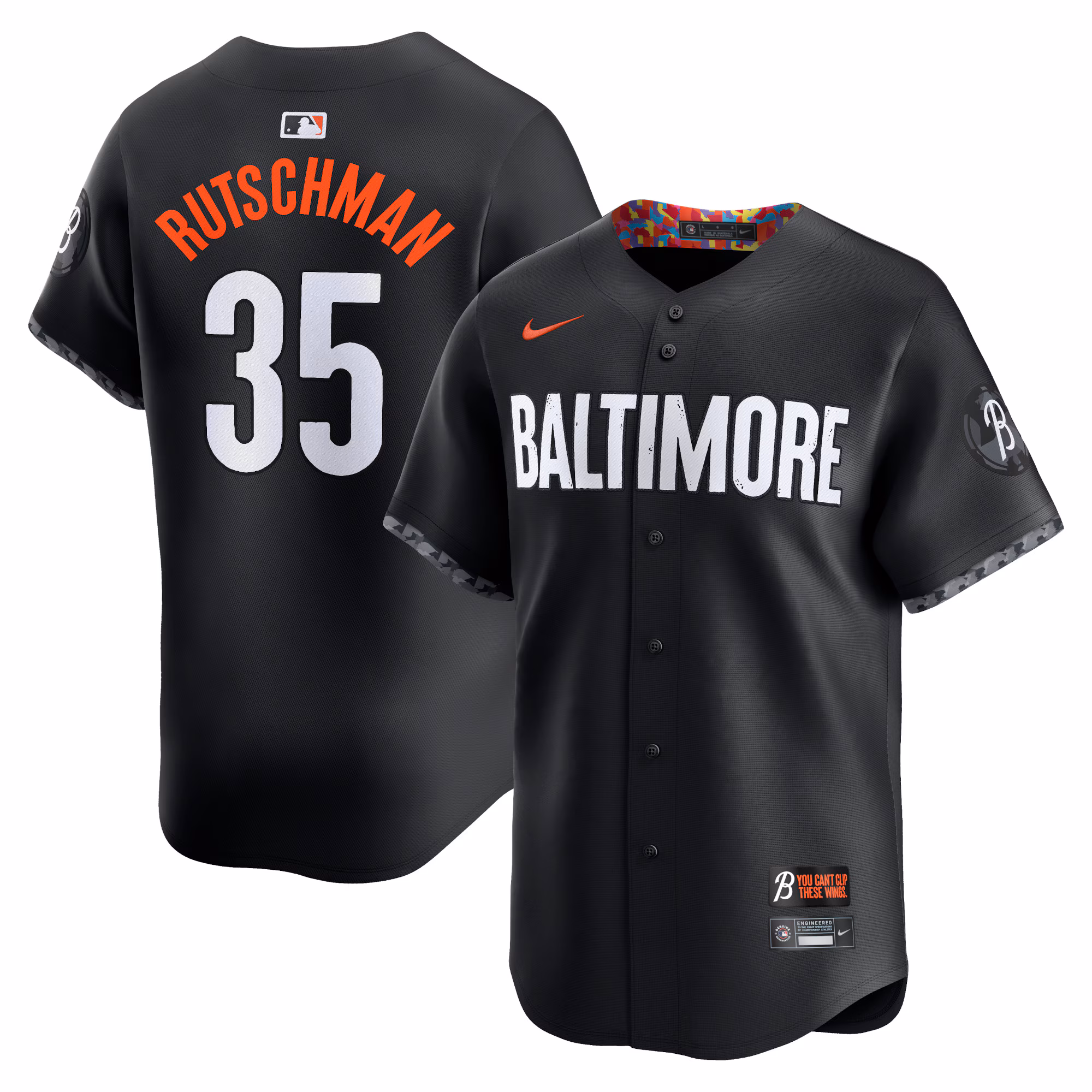 Baltimore Orioles Adley Rutschman #35 Black City Connect Limited Player Jersey