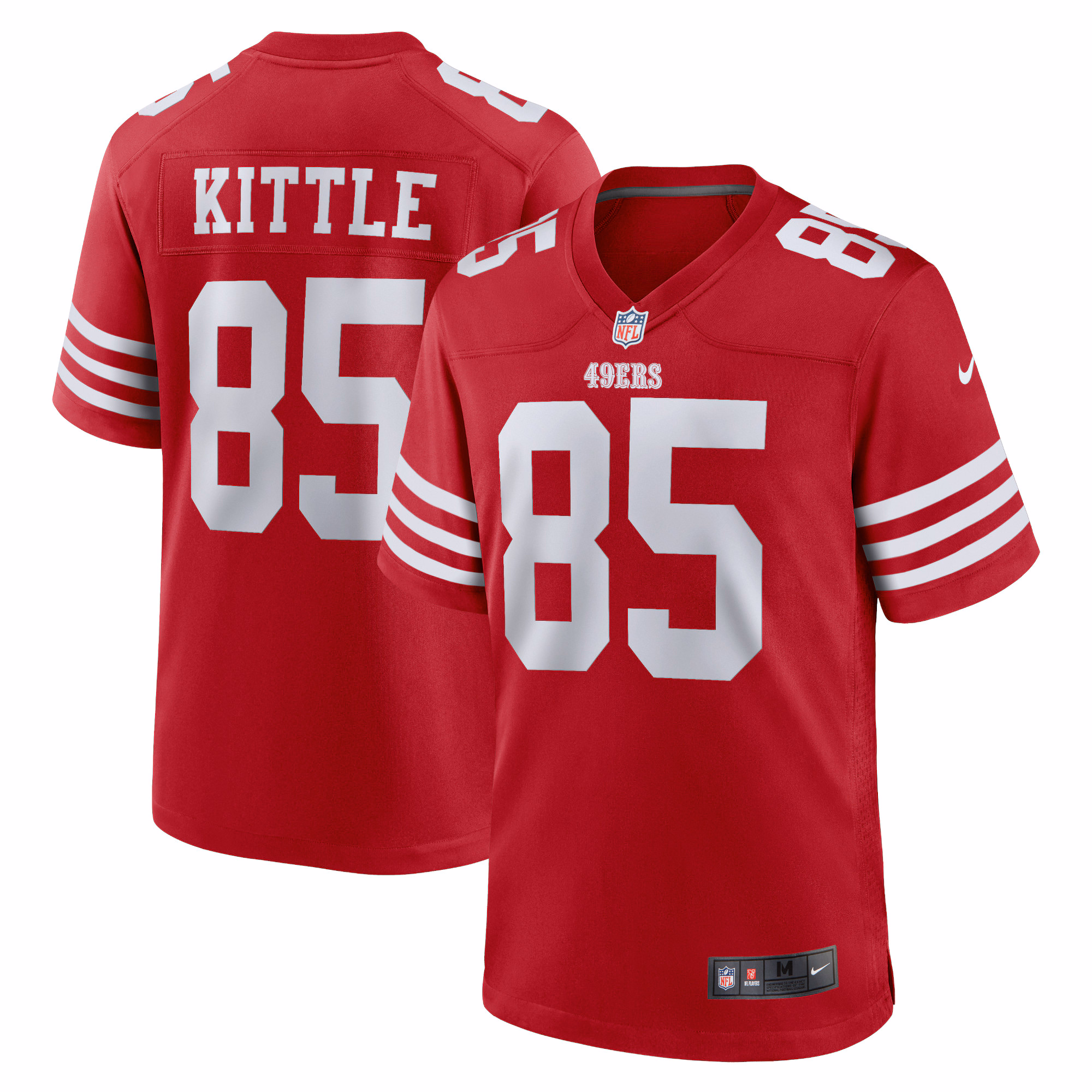George Kittle San Francisco 49ers Player Game Jersey - Scarlet