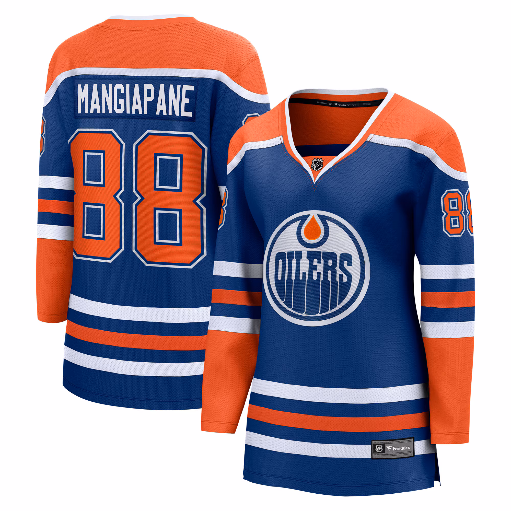 Women's Edmonton Oilers Andrew Mangiapane #88 Fanatics Royal Home Breakaway Jersey