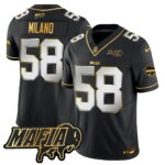 Matt Milano #58 Buffalo Bills BUF 2024 Bills Mafia Patch Gold Vapor Limited Jersey - All Stitched