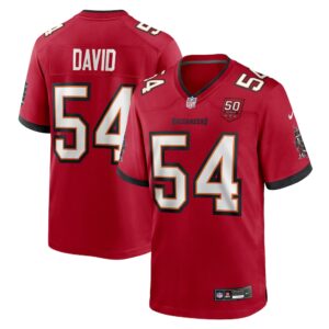 Lavonte David #54 Tampa Bay Buccaneers 50th Season Team Game Jersey - Red